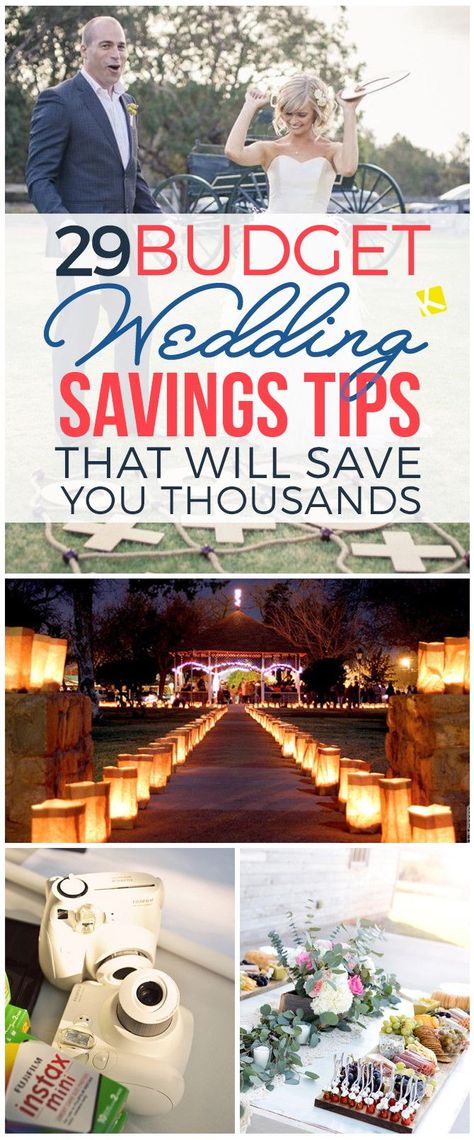 29 Brilliant Ideas for Your Budget Wedding - The Krazy Coupon Lady Savings Tips, Wedding Guide, Cheap Wedding, A Collage, Wedding Planning Tips, Budget Wedding, Free Stuff, Wedding Saving, Plan Your Wedding