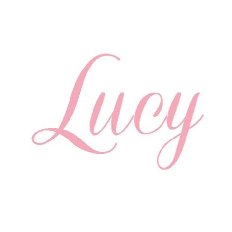 Lucy Name Art, Lucy Name, Lucy Tattoo, Pawprint Tattoo, Alphabet Wallpaper, Name Embroidery, Female Names, Name Wallpaper, Cute Fonts