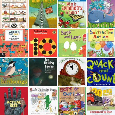 30+ Math Picture Books to Enjoy with your Kindergartner - Kate Snow - Homeschool Math Help Math Read Alouds, Read Aloud Books For Kindergarten, Read Alouds For Kindergarten, Math Picture Books, Confidence Books, Kindergarten Pictures, Spot Books, Math Pictures, Best Books List