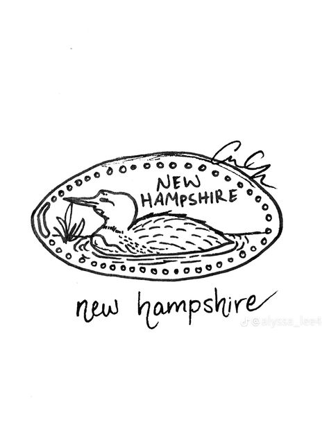 New Hampshire Tattoo Ideas, Pressed Penny Tattoo, New Hampshire Tattoo, Penny Tattoo, Lil Tattoos, Pressed Pennies, Embroidery Stitches Beginner, Mother Daughter Tattoos, From Tiktok