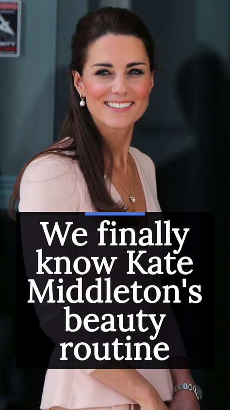 We've scoured the Internet to piece together Kate Middleton's guide to all things beauty, from what facial she loves to how she gets that new mom glow every time. Kate Middleton Manicure, Duchess Kate Makeup, How To Be Like Kate Middleton, Kate Middleton Hair Products, Kate Middleton Skincare, Princess Katherine Hair, Kate Middleton Wedding Makeup, Princess Catherine Makeup, Catherine Princess Of Wales Makeup