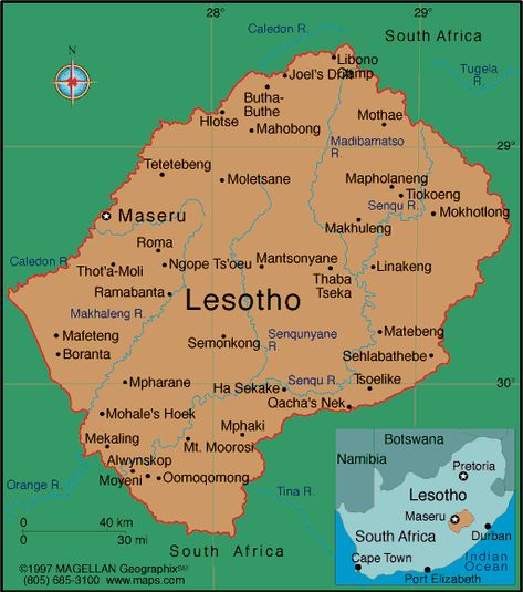 Lesotho Atlas: Maps and Online Resources | Infoplease.com Lesotho Map, Africa Geography, Lesotho Africa, Xhosa Attire, Black King And Queen, African Map, Adventure Tourism, Black King, Africa Map