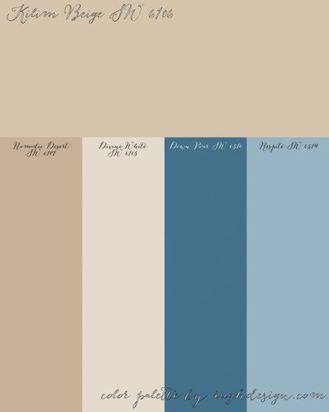 Tan And Blue Color Scheme, Blue And Beige Color Scheme, Colors That Match With Blue, Blue And Beige Colour Palette, Colors That Go With Kilim Beige, Colors That Go With Tan Walls, Beige And Blue Palette, Yearbook Color Schemes, Beige Complementary Colors