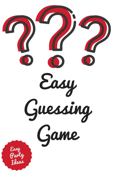 Guessing Game for Parties Mixer Games, Game Ideas For Kids, Fun Game Ideas, Guessing Games For Kids, Easy Party Ideas, Christmas Party Activities, Favorite Things Party, Lottery Numbers, Mommy Tips