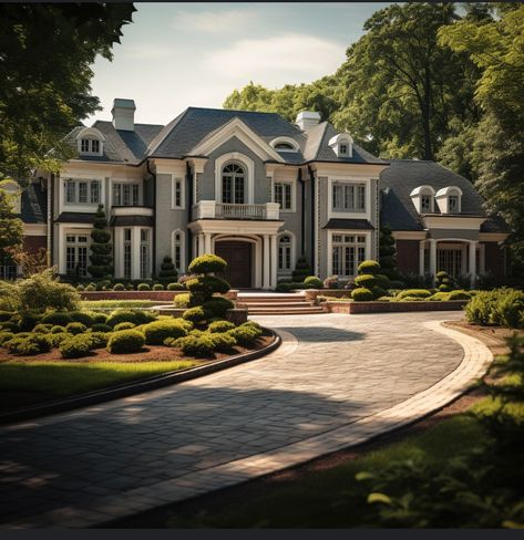 Big Suburban House Exterior, Big Suburban House, Suburban House Exterior, Kardashians House, Suburban Houses, Million Dollar House, Suburban House, Mansions Luxury, Mediterranean Homes