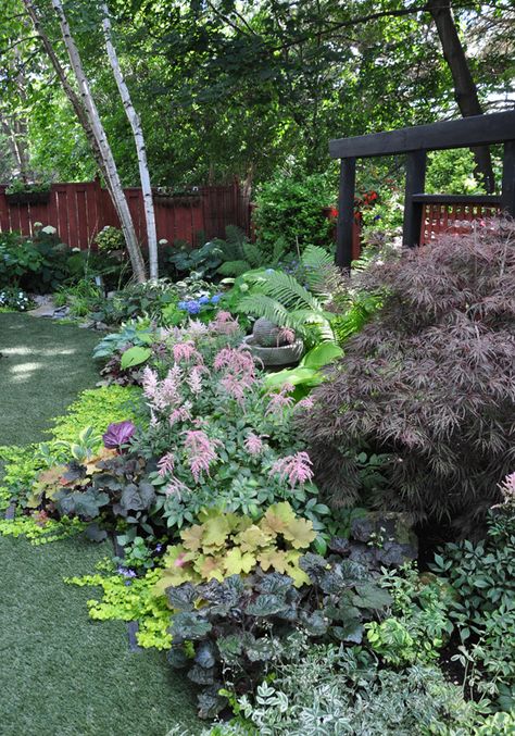 Shade Garden Design, Shade Garden Plants, Artificial Lawn, Garden Shrubs, Have Inspiration, Woodland Garden, Shade Plants, Shade Garden, Front Garden