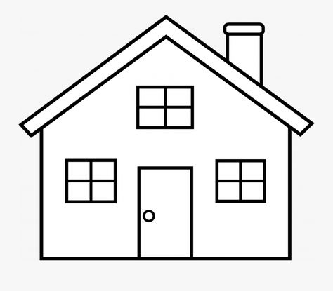 House Clipart For Printable - Simple House Coloring Page is a free transparent background clipart image uploaded by Lia Nails. Download it for free and search more on ClipartKey. Simple House Drawing, House Drawing For Kids, House Outline, Dibujo Simple, House Cartoon, House Colouring Pages, House Clipart, Cartoon House, Alphabet Coloring Pages