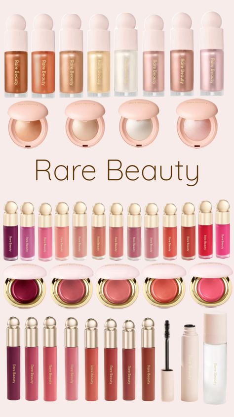 #rarebeauty #blush #highlighter #lipoil #mascara #liquidblush #liquidhighlighter #rarebeautymakeup #beauty #makeup #inspo #settingspray Makeup Shopping List, Evening Eye Makeup, Preppy Makeup, Sephora Skin Care, Ethereal Makeup, Blush Highlighter, Rare Beauty, Makeup Items, Sephora Makeup