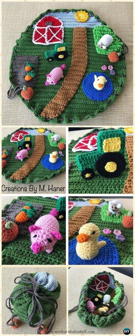 Crop Tops Crochet, Farm Play, Crochet Nursery, Baby Shower Gift Ideas, Shower Gift Ideas, Pola Amigurumi, Toy Crochet, Haken Baby, Down On The Farm