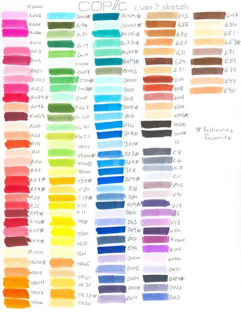 Copic Swatches, Copic Marker Color Chart, Copic Color Chart, Colors Of The World, Copic Pens, Copic Ciao, Copic Marker Art, Hex Color Palette, Colour Theory