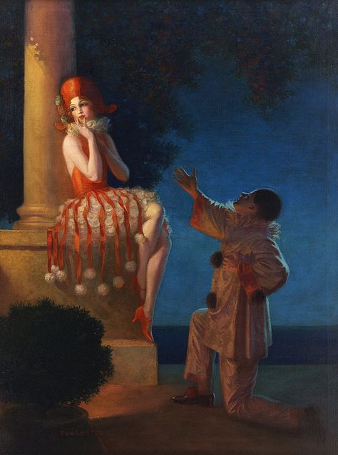 Edward Mason Eggleston - Wikiwand Edward Eggleston, Edward Mason, Golden Age Of Illustration, Portraits Of Women, Female Clown, Cute Clown, Romantic Fantasy, Pantomime, The Proposal