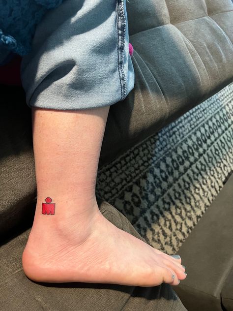 Women’s mdot Ironman tattoo small ankle Ironman Tattoo Triathlon, Ironman Triathlon Tattoo, Ironman Tattoo, Triathlon Tattoo, Iron Man Tattoo, Running Tattoo, Sport Tattoos, Tattoos Matching, Dot Tattoos