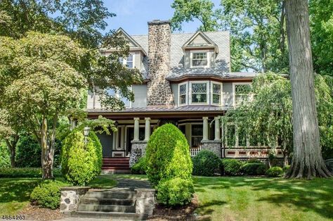 205 Fernwood Ave, Montclair, NJ Crown Point Cabinetry, Montclair New Jersey, Colonial Mansion, Montclair Nj, Herringbone Floor, Custom Kitchens, Victorian House, Home Entertainment, Real Estate Professionals