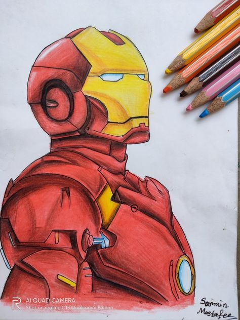 Marvel Iron Man Art, Draw Iron Man, Side Face Drawing, Avengers Painting, Iron Man Drawing, Iron Man Mask, Marvel Art Drawings, Marvel Paintings, Man Drawing