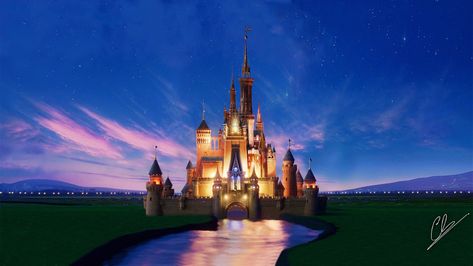 Walt Disney Castle in Blender! - BlenderNation Disney Castle Aesthetic, Fitbit Background, Disney Castle Wallpaper, Disney Castle Art, Walt Disney Castle, Disney Desktop Wallpaper, Castle Artwork, Zootopia 2016, Laptop Background