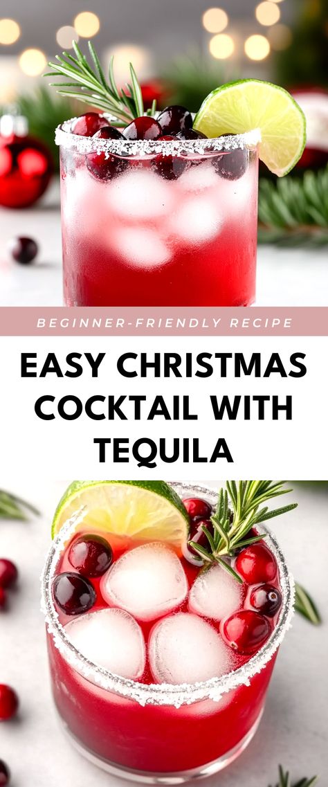 Image for Easy Christmas Cocktail with Tequila What To Drink With Tequila, Christmas Drinks Alcohol Tequila, Easy Christmas Cocktails Tequila, Festive Christmas Drinks Alcohol, Festive Tequila Cocktails, Christmas Cocktail With Tequila, Holiday Tequila Drinks, Christmas Drinks Tequila, Christmas Cocktails With Tequila