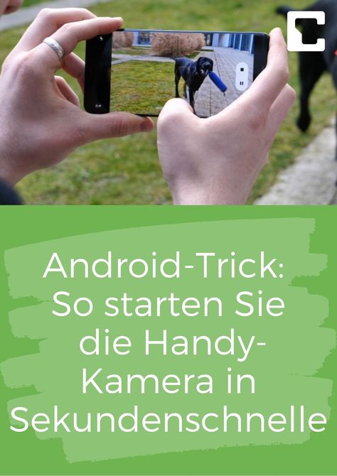 Oft bleiben nur wenige Sekunden, um einen besonderen Moment zu fotografieren. Das Smartphone vorher zu entsperren und die Kamera-App auszuwählen, kann bereits zu lange dauern. Mit einem einfachen Trick können Sie die Kamera Ihres Android-Smartphones in nur rund einer Sekunde öffnen - ohne das Handy entsperren zu müssen. #android #handy #smartphone #kamera #schnell #telefon #foto #bild #technik Android Tricks, Android Hacks, Usb Stick, Arduino, Smartphone, Internet, Quick Saves