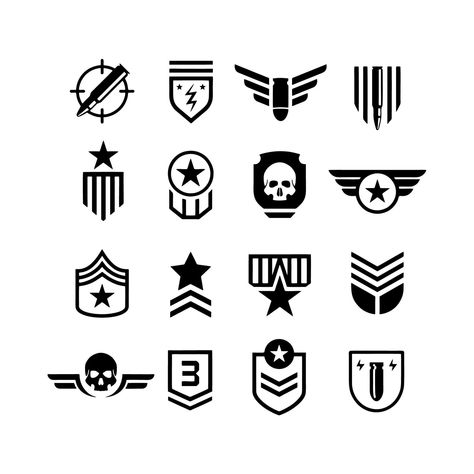 Military symbol icons and logos special forces Task Force 141 Logo, Military Logo Design, Military Symbols, Deadpool Stickers, Special Forces Logo, Liberty Logo, Military Graphics, Police Logo, K Letter