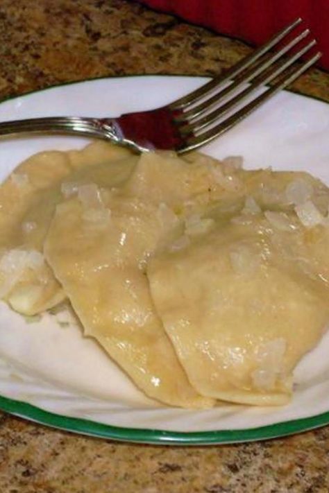 Old Fashioned Sauerkraut Perogies Sauerkraut Perogies, Pierogies Recipe, Perogies Recipe, Pierogi Recipe, Ukrainian Recipes, Polish Recipes, I Changed, Ravioli, Melted Butter