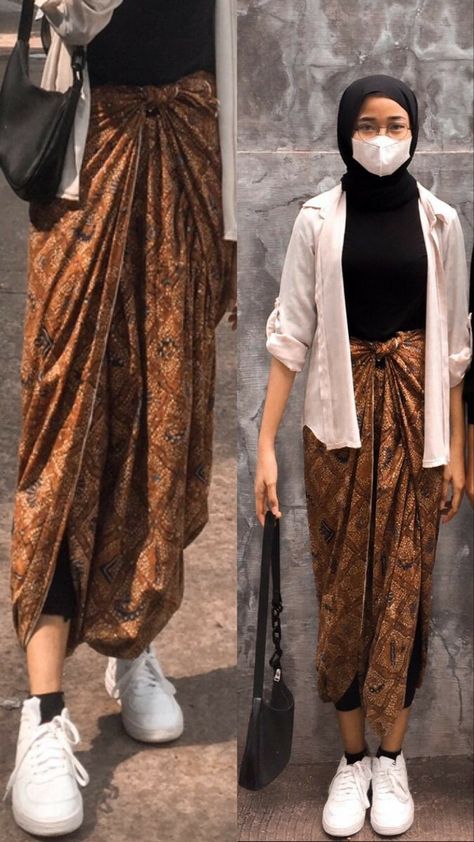 Outfit Kain, Batik Fashion Hijab, Outfit Kondangan Casual, Kondangan Outfit, Hijab Style Casual, Hijabi Fashion Casual, Batik Fashion, Casual Hijab, Casual Hijab Outfit