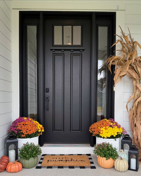 Sunday Funday Photos🍁🍂 Love how our fall front porch turned out this year and these photos deserved a permanent spot on the feed! The pumpkin planters with mums are just so cute🎃 and these woven planter baskets add the perfect texture only $16! Comment FALL PORCH for links 🔗 or tap the link in my bio Follow @modernfarmhouse_ohio for more affordable home decor and seasonal decorating ideas 🫶 #fallfrontporchdecor #pumpkinplanters #tricolormums #autumnporchdecor #hellopumpkin #walmarth... Pumpkin Planters, Woven Planter, Pumpkin Planter, Fall Front Porch Decor, Fall Front Porch, Fall Decorations Porch, Fall Front, Fall Porch, Affordable Home Decor