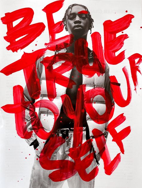 Say it out loud :: Behance Andreea Robescu, Bold Words, Handwritten Typography, Arte Punk, Typography Poster Design, Typography Graphic, Collage Design, Photoshop Design, Pics Art