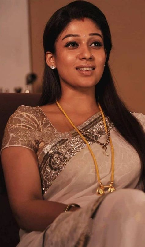 Nayanthara Hairstyle, Indian Actress Hot Pics, Beautiful Smile Women, Actress Photos, Bbc, Instagram Profile, Saree, Gold, On Instagram