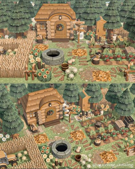 Anch Map Layout, Animal Crossing Hhp Ideas, Anch Farmcore, Anch Island Inspiration, Acnh Neighborhoods Layouts Cottagecore, Animal Crossing Farmcore, Farmcore Animal Crossing, Animal Crossing Forestcore, Acnh Farm Ideas