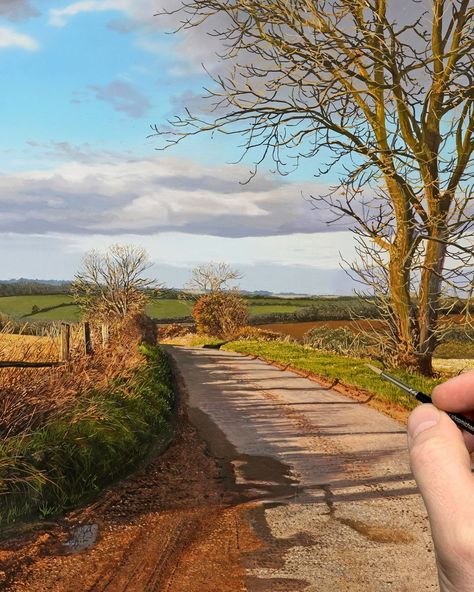 Painting Foliage, Michael James Smith, Painting Grass, Painting Countryside, Landscape Watercolour, Michael James, Grass Painting, Tree Paintings, James Smith