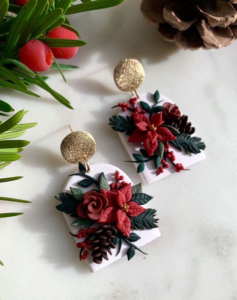 🌻 ari 🌻 on Twitter: "ok so who remembers my wintry pinecones from last year? bc y’all may be seeing some pinecones (minus the snow of course) in these fall bouquets 🙊… https://t.co/VopueEBG6B" Pinecone Earrings, Polymer Clay Embroidery, Clay Keychain, Christmas Clay, Polymer Clay Jewelry Tutorials, Polymer Clay Diy, Polymer Clay Jewelry Diy, Fashion Wall Art, Cute Clay