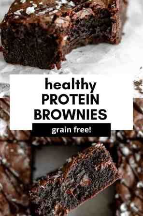 Fudgy Protein Brownies - Eat With Clarity Protein Brownies Recipe, Flourless Brownie Recipe, Protein Brownies, Protein Pudding, Healthy Brownies, Protein Desserts, Chocolate Protein Powder, Gluten Free Treats, Healthy Protein