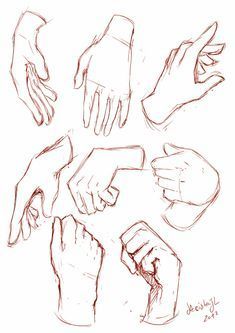 Hand Study, Sketch Poses, Body Sketches, Hand Drawing Reference, Anatomy Drawing, Hand Sketch, Figure Drawing Reference, Anime Drawings Tutorials, Hand Art Drawing