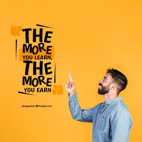 Young man pointing finger to a motivatio... | Free Psd #Freepik #freepsd #freetemplate #freeman #freequote #freeletter Quote Social Media Post, Man Pointing Finger, Man Pointing, Pointing Finger, Creative Post, Education Poster Design, Desain Editorial, Publicidad Creativa, Grafic Design