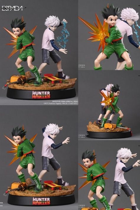 Hunter X Hunter Figures, Gon Killua, Chihiro Y Haku, Gon Freecss, Killua Zoldyck, Anime Collectibles, Anime Room, Anime Figurines, Instructions Booklet