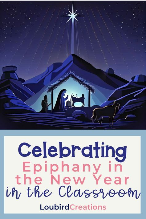 Celebrate the #FeastofEpiphany this year in the classroom with ideas to correlate the wisemen's journey to Bethlehem with setting #NewYears goals that will help students become closer to Jesus. #Catholickids #Catholicschools #Epiphany #CatholicNewYear What Is Epiphany, New Year With Kids, New Years With Kids, Catholic Classroom, Religion Activities, Journey To Bethlehem, How To Teach Kids, Catholic Kids, Christian Kids