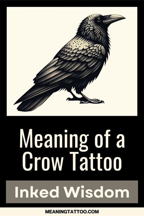 Curious about the intellect behind crow tattoos? Discover how these designs celebrate the cunning and adaptability of crows. Click to dive into the intelligence of ink! Crow Tattoo Design For Women, Raven And Crow Tattoos, Crow Tattoo Feminine, Crows Witchcraft, Feminine Crow Tattoo, Never More Tattoo, Tiny Crow Tattoo, Crow Tatoos Woman, Small Crow Tattoo For Women