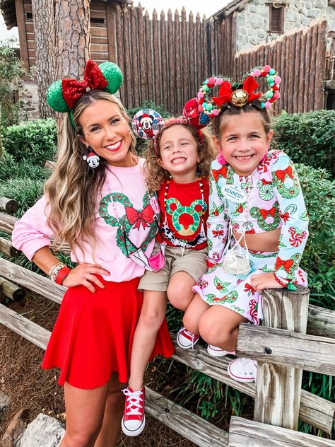 Disney Christmas vacation outfit inspo   Etsy. Amazon. Disney. Vacation. Christmas outfit inspo.   Follow my shop @Courtney_Townsend on the @shop.LTK app to shop this post and get my exclusive app-only content!  #liketkit #LTKSeasonal #LTKFamily #LTKStyleTip @shop.ltk https://liketk.it/4W2FL Mickeys Very Merry Christmas Party Outfit, Disney World Christmas Outfit, Christmas Disney Outfits, Disney Christmas Vacation, Disney Christmas Outfits, Magic Kingdom Outfit, Disney 2025, Disney World Christmas, Very Merry Christmas Party