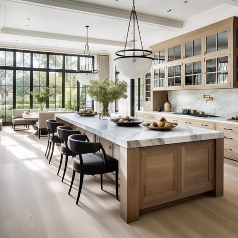 Large Kitchen Island As Dining Table, Large Dream Kitchen, Large Kitchen With Large Island, Large Entertaining Kitchen, Kitchen Island Large With Seating, Large White Island Kitchen, Kitchen Ideas With Big Island, Largest Kitchen Island, Big Island Kitchen Open Floor