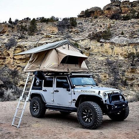 Wrangler Camping, Jeep Wrangler Camper, Jeep Wrangler Camping, Camping Jeep, Suv Camping Tent, Camping 4x4, Two Door Jeep Wrangler, Mobil Off Road, Black Jeep Wrangler