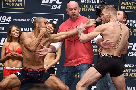 Jose Aldo Calls Out Conor McGregor for Rematch: ‘You Have Nowhere to Run’ Jose Aldo, Conor Mcgregor, Mixed Martial Arts, Face Off, Ufc, Martial Arts, Sumo Wrestling, Las Vegas, Top 10