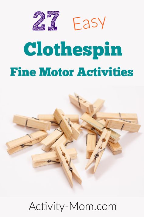 Clothes Pin Sensory Bin, Preschool Clothes Pin Activities, Clothes Pin Activity, Preschool Clothespin Activities, Activities To Build Fine Motor Skills, Toys For Fine Motor Skills, Clothespin Activities For Toddlers, Clothespin Activities Preschool, Clothes Pin Fine Motor Activities