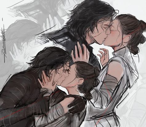 boomdafunk on ig Star Wars Couples, Reylo Fanart, Kylo Rey, Kylo Ren And Rey, Star Wars Kylo Ren, Star Wars Love, Star Wars Drawings, Star Wars 2, Rey Star Wars