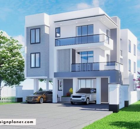 5 UNITS APARTMENT Small Apartment Building Plans, Apartment Building Design, Small Apartment Complex, Small Apartment Building Design, Powder Room Design Ideas, Columns Decor, Small Apartment Building, Bathroom Vanity Designs, Pop Ceiling Design