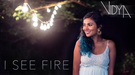 Vidya Vox, Ed Sheeran Cover, Unnatural Hair Color, The Desolation Of Smaug, I See Fire, Desolation Of Smaug, Cover Songs, Music Mix, Ed Sheeran