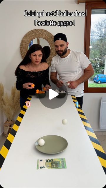 Noemie & Rudy on Instagram One Minute Games For Adults, Easy Party Games For Adults, Table Games For Adults, Minute To Win It Games For Kids, Minute To Win It Games For Adults, One Minute Games, Easy Party Games, Pong Game, Youth Games