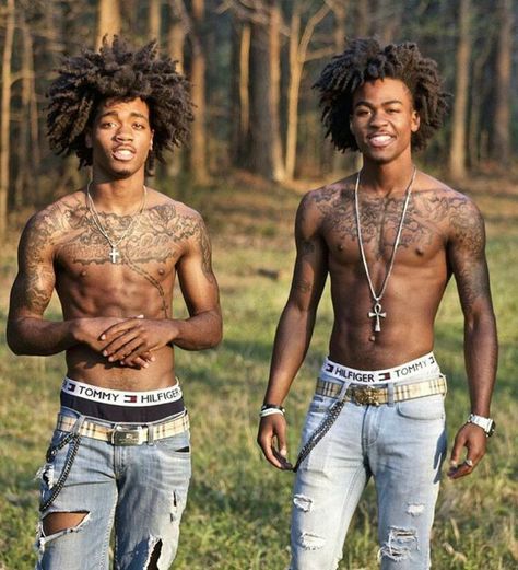 Young Men, The Grass, Hair Oil, Twins, Trees, Tattoos, Hair, Black