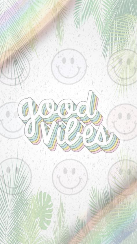 Goodvibes Wallpaper, Good Vibes Wallpaper, Tela Iphone, Lyna Youtube, Vibes Wallpaper, Girly Aesthetic, Cute Backgrounds, Good Vibes Only, Iphone Wallpapers