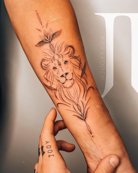 Fine Lion Tattoo, Half Lion Face Tattoo For Women, Lion Tattoo Shoulder Woman, Lion Line Art Tattoo, Mini Lion Tattoo For Women, One Line Lion Tattoo, Tattoo Lion Family, Small Lion Tattoo For Women, Tattoo Line Art