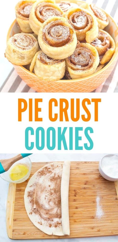 Simple 4-ingredient recipe fir pie crust cookies. Use homemade or premade pie dough and have this delicious cinnamon bun-like cookie ready in under 30 minutes. Perfect for cookie trays and snacks. #recipe #cookies #cinnamon One Pie Crust Desserts, Pillsbury Pie Crust Recipe, Cinnamon Sugar Pie Crust Cookies 12 Tomatoes, Uses For Refrigerated Pie Crust, Easy Dessert With Pie Crust, Pie Dough Cinnamon Rolls, What To Do With Premade Pie Crust, What Can I Use Pie Crust For, Cookies Made With Pie Crust