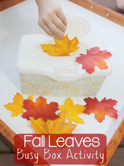 This fine motor activity keeps kids busy, entertained, and quiet as they learn about fall leaves! Fall Activities For Toddlers, Fall Lesson Plans, Infant Classroom, Fine Motor Activity, Activity For Toddlers, Fall Preschool Activities, Time Activity, Fall Lessons, Autumn Activities For Kids